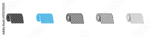 Bubble wrap icons vector illustration for ui