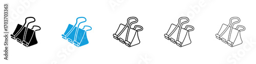 Binder clip icons vector illustration for ui