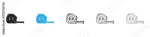 Measuring tape icons vector illustration for ui