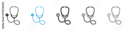 Stethoscope icons vector illustration for ui