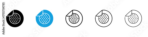 Nicotine patch icons vector illustration for ui