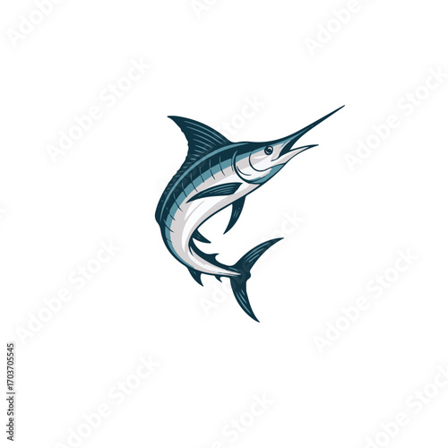 vector illustration of a fin fish