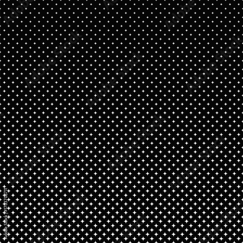 Repeating abstract monochrome star pattern background
