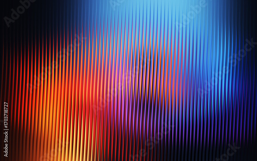 Abstract colorful vertical stripes gradient with glass effect background design