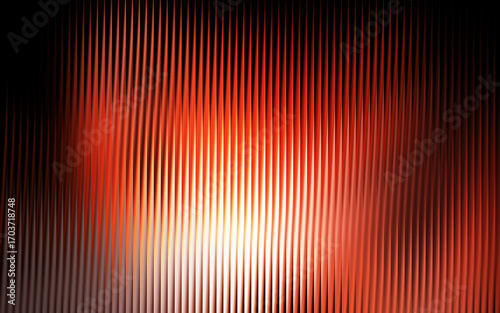 Abstract red and orange gradient with a glass effect vertical lines background design
