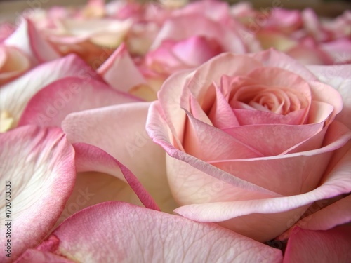 pink rose closeup