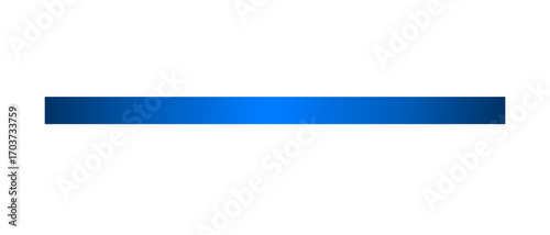 Tableau sur toile Long straight blue ribbon isolated on transparent background