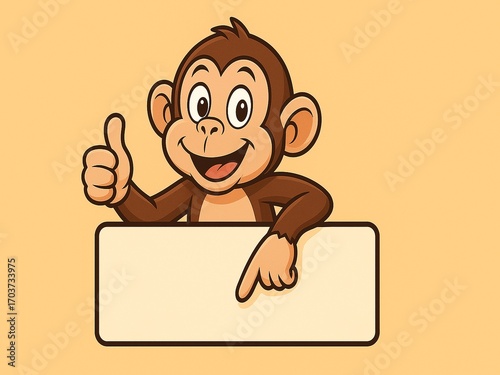 Monkey Cartoon Character