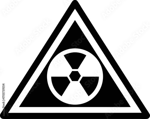 Radioactive Hazard Symbol Icon