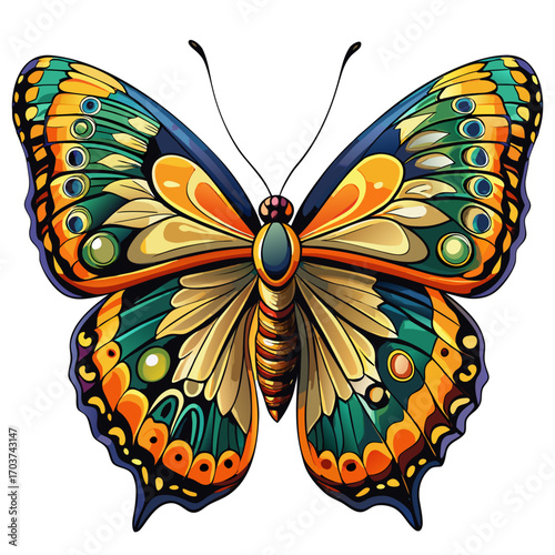 butterfly real,white background