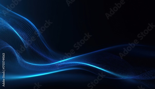 Abstract flowing light trails