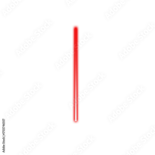 Vibrant red laser beam streaking vertically with subtle gradient effect