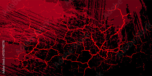 Abstract Grunge Texture Red Lava Cracks
 beautiful