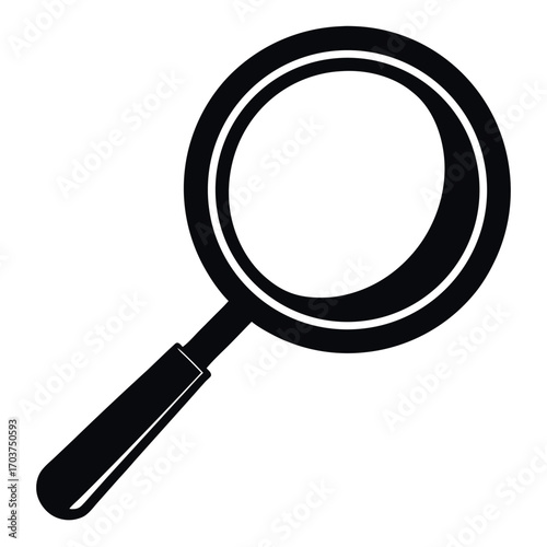 a-minimalist--high-contrast-silhouette-of-a-magnif.eps