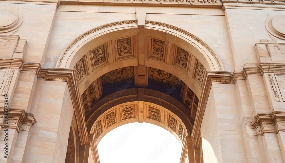 Obraz premium Intricate Archway Detail with Geometric Patterns.
