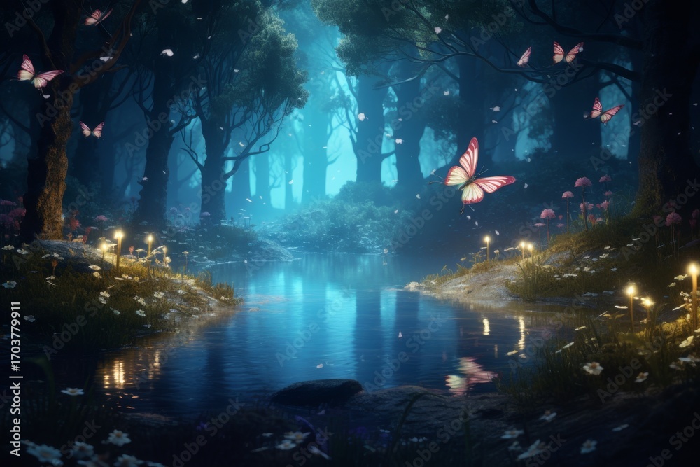 Obraz premium Fairytale Magic Forest