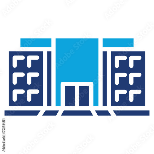 Student Housing Mixed color icon