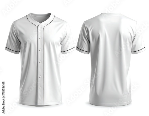Blank baseball jersey mockup