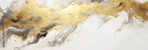 White marble with gold background,banner