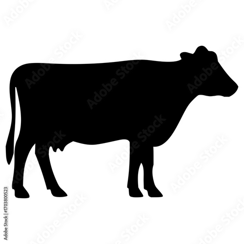 cow silhouette vector