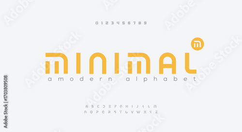 minimal creative tech logo alphabet fonts. Typography minimalist urban sans serif digital fashion future creative logos fonts. vector illustration

