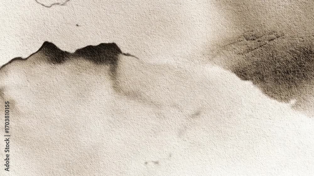 Abstract textured surface with muted tones of gray and beige. Darker shades create flowing, irregular shapes