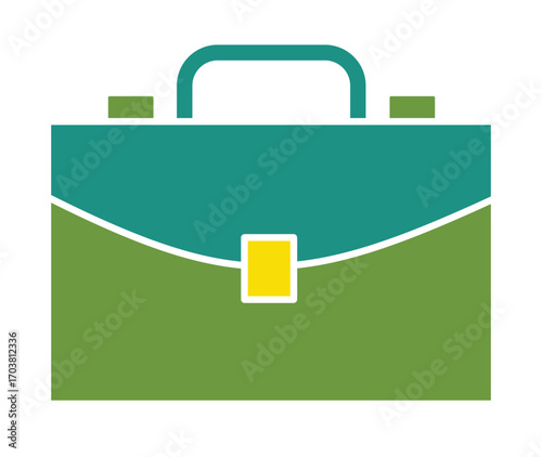 Modern illustration of a professional work bag, a symbol for business and career.