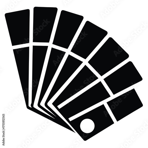 color palette swatches vector icon