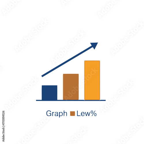 Bar graph showing upward trend
