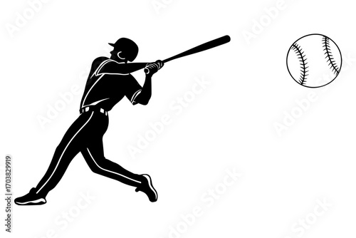 power-hitter-lofted-straight-drive-bat-high-follow pure white background playing, aggression, conflict, kitsch, people, pop art, coach, concepts, curve, humor, ideas, inspiration, males, mascot, men, 