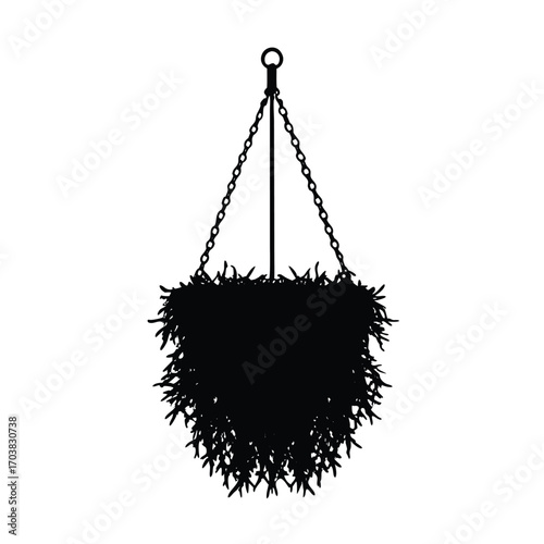 hanging moss vector icon