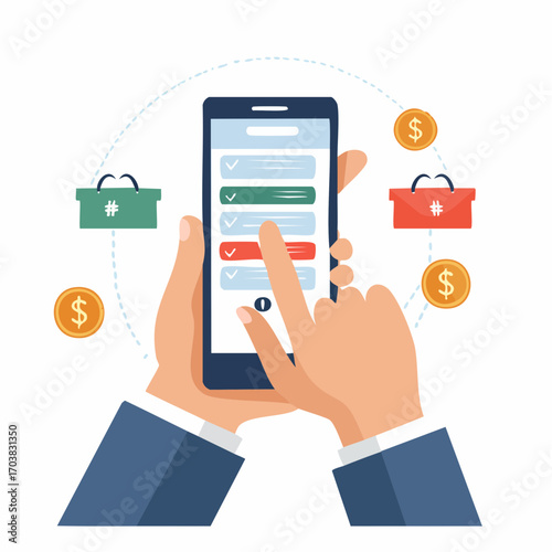 Mobile Shopping Checklist Price Comparison App