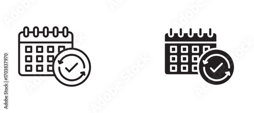 Subscription Icons in solid and liner versions.