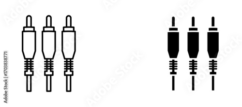 RCA Icons in solid and liner versions.