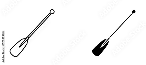 Paddle Icons in solid and liner versions.