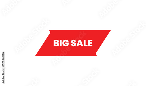 Free Download Bold red big sale tag with white text on white background - GFXLoad