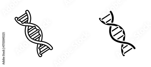 DNA Icons in solid and liner versions.