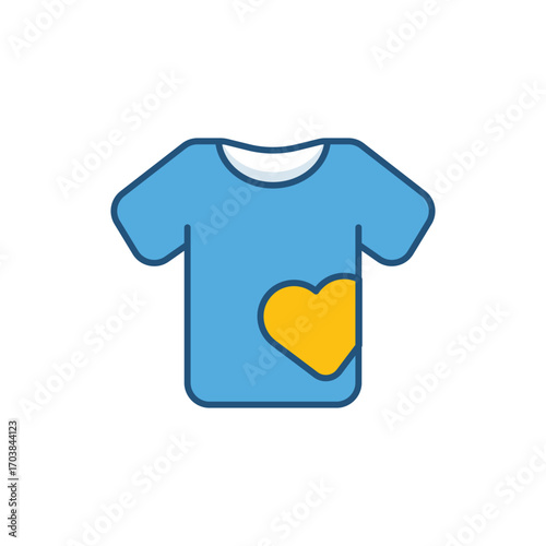 Clothing Donation color vector icon