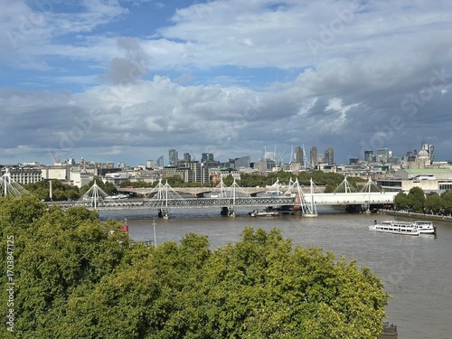 view of a bridge over the river thames in london