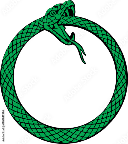 ouroboros tattoo design, symbol of eternal