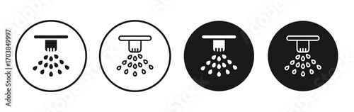 Sprinkler icon vector illustrations set for app and web