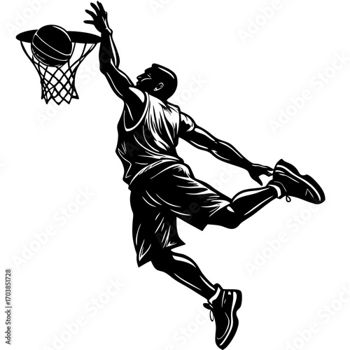  basketball dunk shadow 