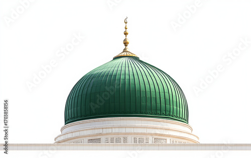 Green Dome of the Prophet's Mosque in Medina