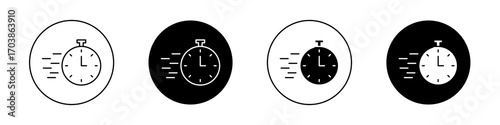 Time fast icons vectors for web designs.