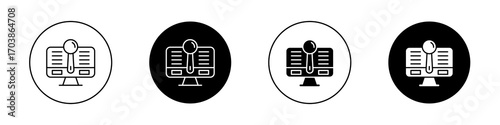 Search online icons vectors for web designs.