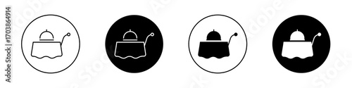 Room service icons vectors for web designs.