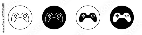 Gamepad icons vectors for web designs.