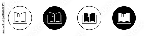 Book bookmark icons vectors for web designs.