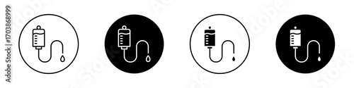 Blood transfusion icons vectors for web designs.