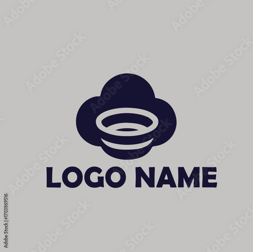 SaaS platforms product logo simple flat vector illustration Icon